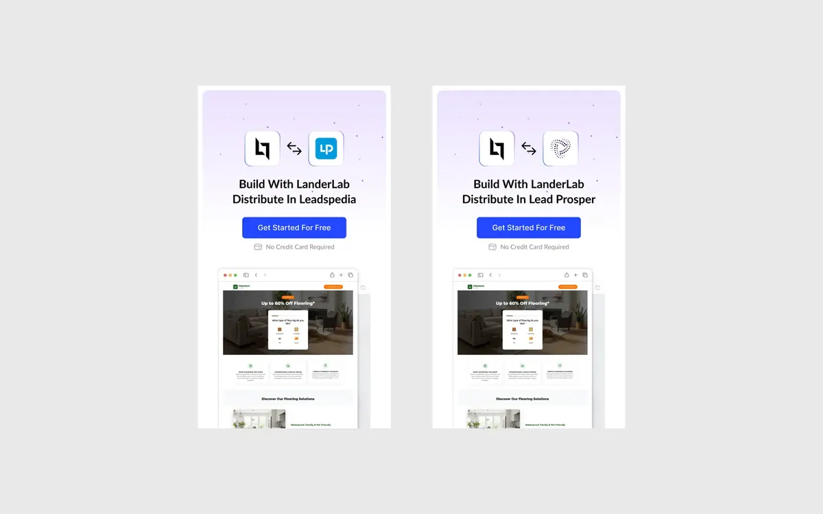 LanderLab × Leadpages · story ads: Story-format ads for LanderLab × Leadpages.