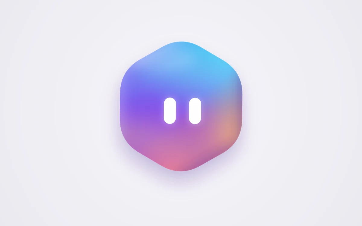 Optimizer AI · glass mascot: A small glass hexagon that shows what the AI is doing.