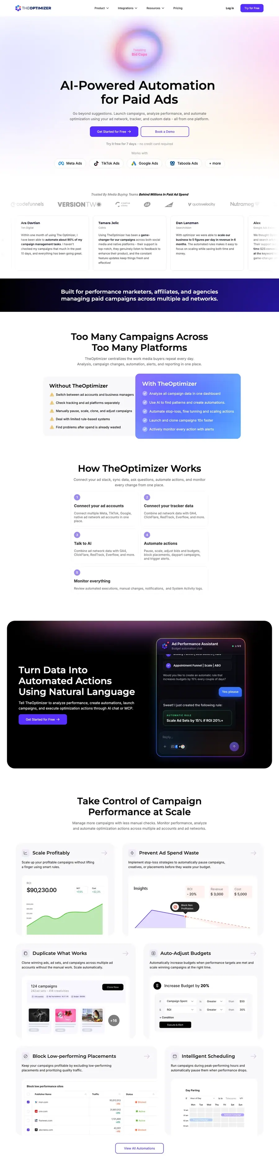TheOptimizer.io · WordPress to Webflow: AI-powered ad automation platform for performance marketers, affiliates and agencies.